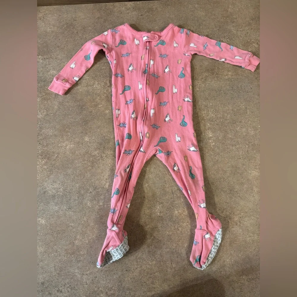 Carter's - 3 Pack Pink and Cream Kids Footies Pajamas, Size 12M